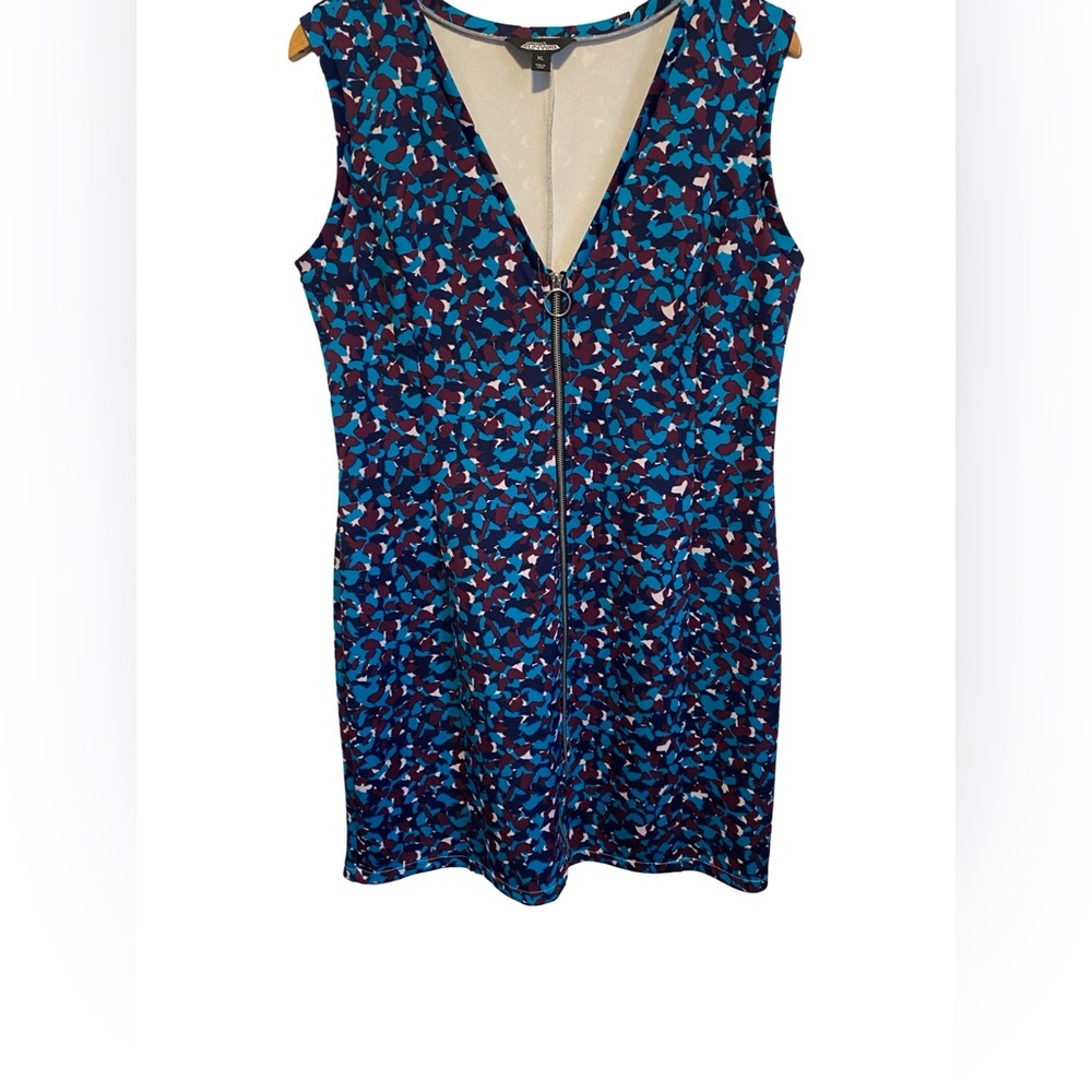 Project Runway Multicolor Zip-Front Dress Size XL